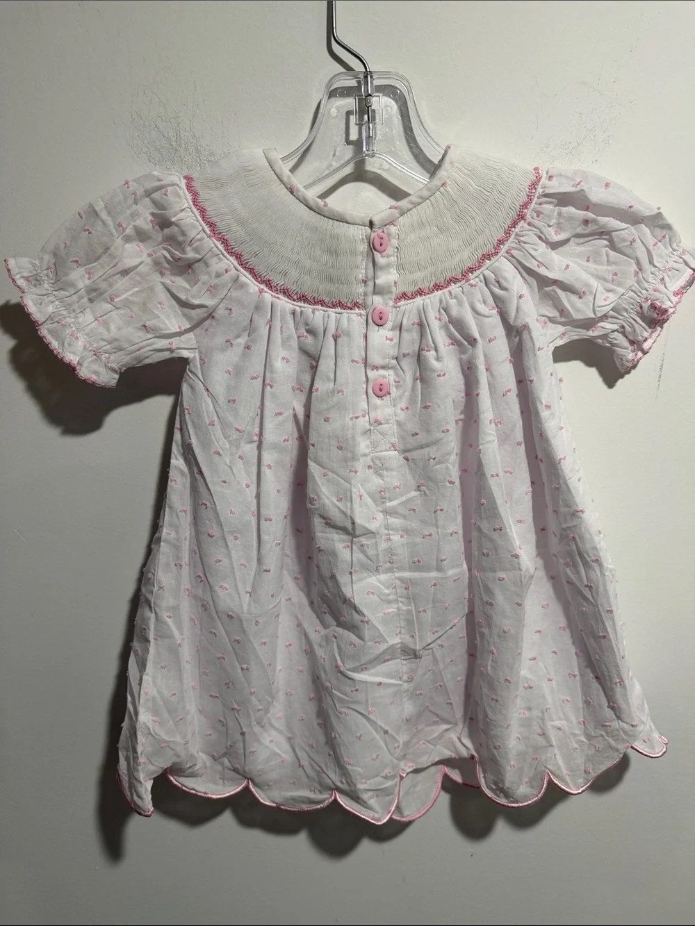 The Smocked Flamingo soft pink
